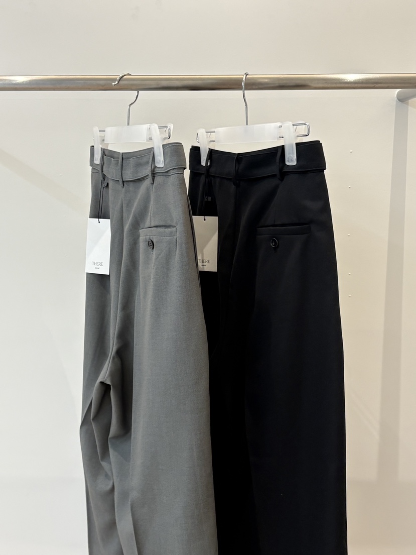 THERE東大門實拍女士新款推薦職業26春夏人氣休閑褲含腰帶THERE休閑褲