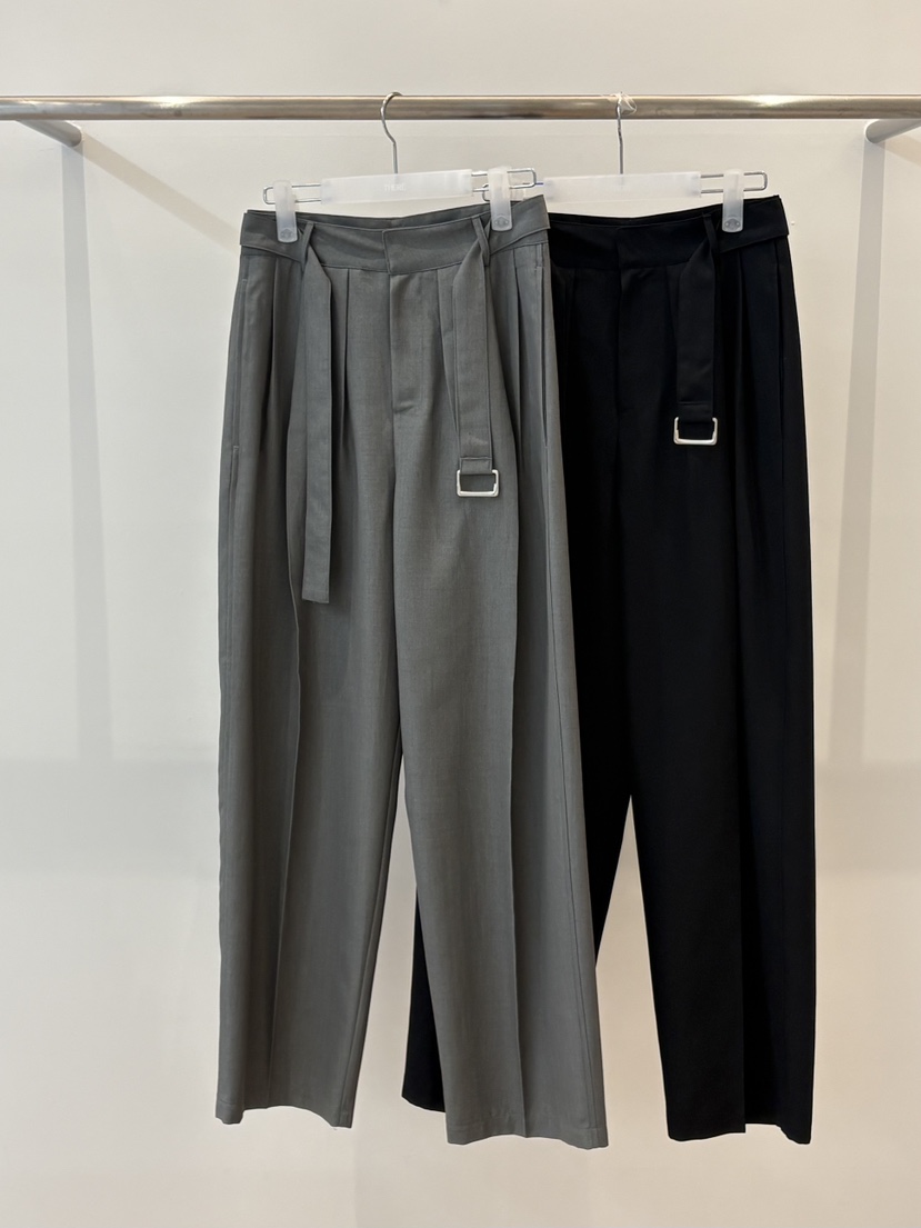 THERE東大門實拍女士新款推薦職業26春夏人氣休閑褲含腰帶THERE休閑褲