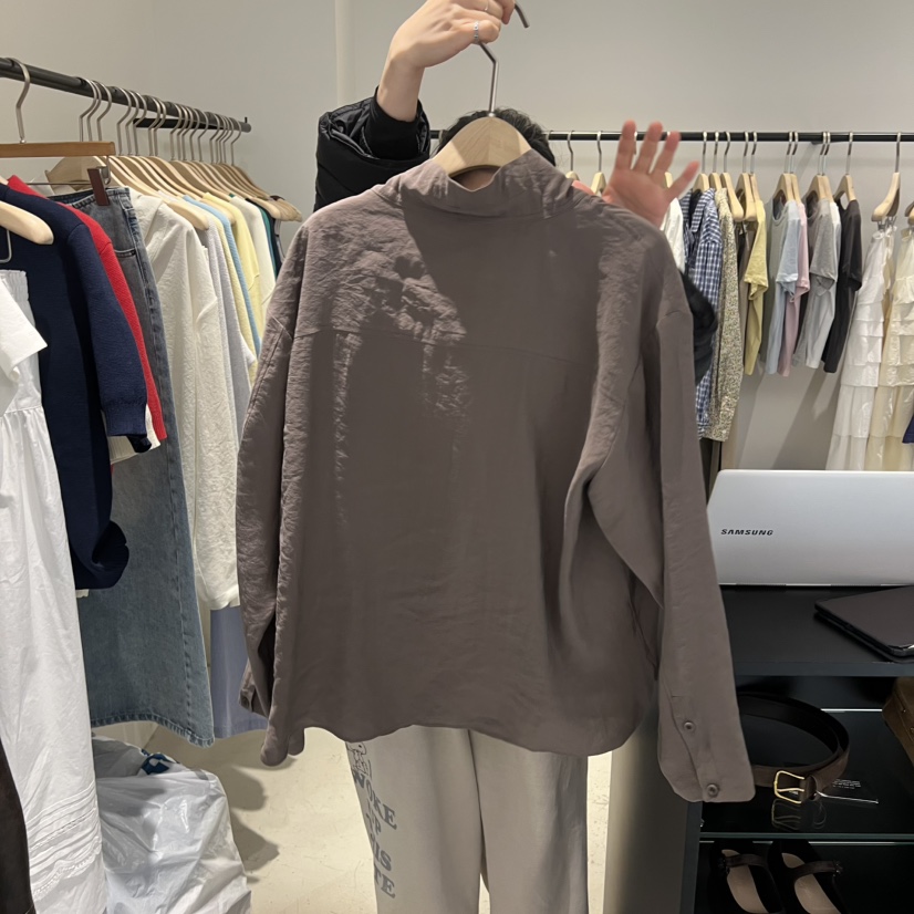 PLATE東大門代購女裝新款26春夏熱賣真品職業推薦襯衫蕾絲衫PLATE襯衫/蕾絲衫