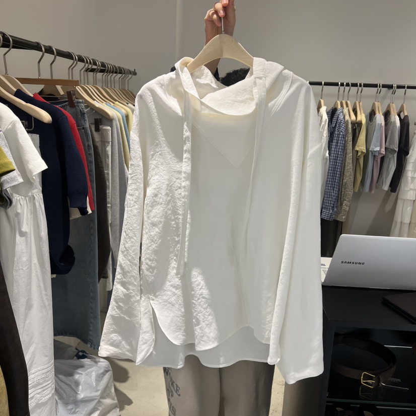 PLATE東大門代購女裝新款26春夏熱賣真品職業推薦襯衫蕾絲衫PLATE襯衫/蕾絲衫圖色2