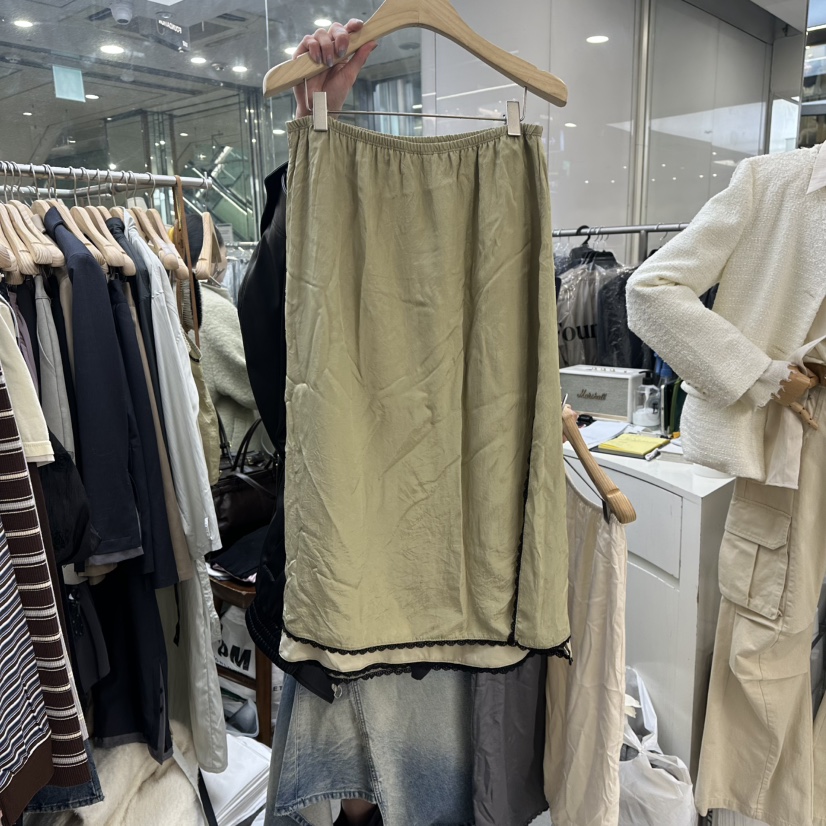 FOUNDATION東大門代購女士新品人氣26春夏熱賣職業真品長裙FOUNDATION長裙圖色2