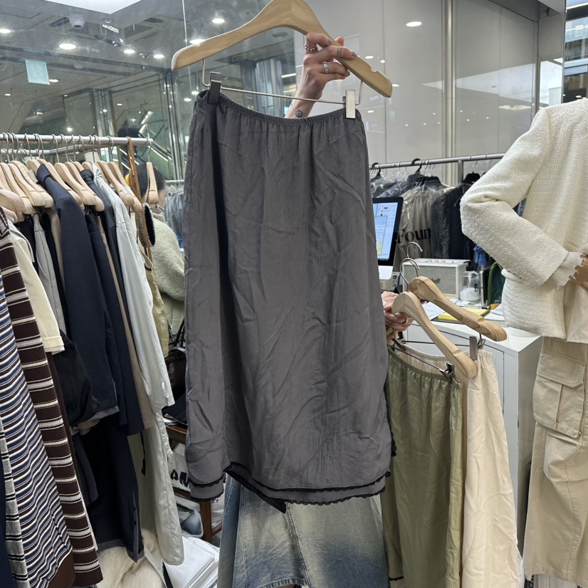 FOUNDATION東大門代購女士新品人氣26春夏熱賣職業真品長裙FOUNDATION長裙圖色3