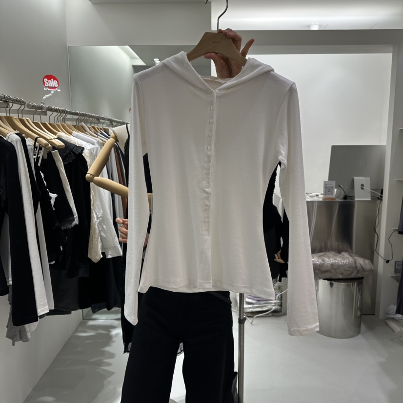 AHOY韓國代購女士新品熱賣休閑職業人氣推薦真品26春夏長袖T恤AHOY長袖T恤圖色1