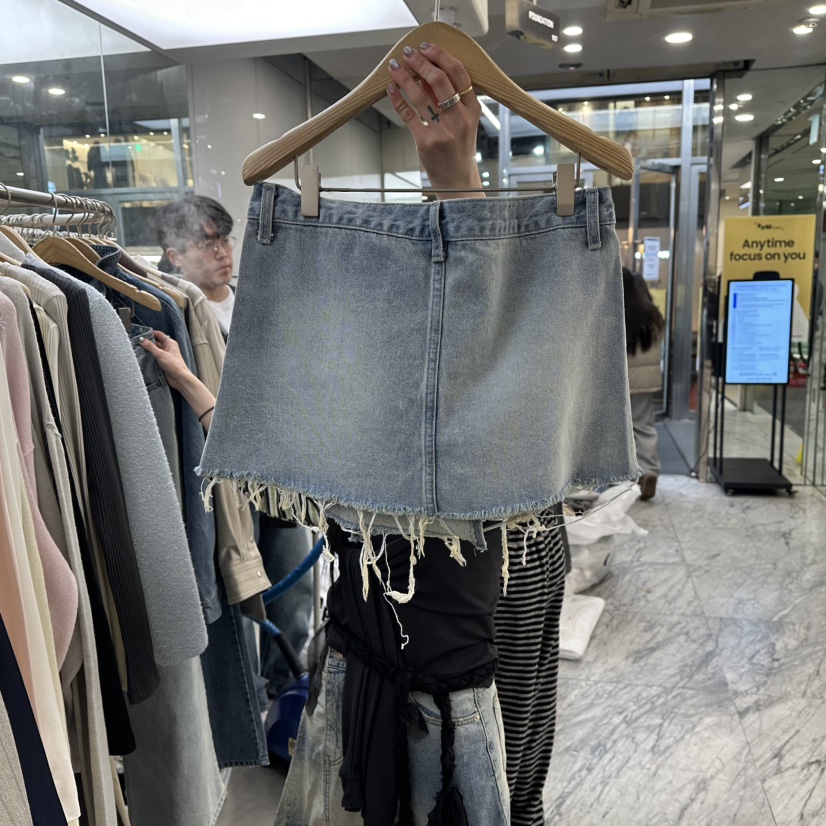 FOUNDATION韓國代購女士新品休閑推薦熱賣人氣真品時尚短裙FOUNDATION短裙