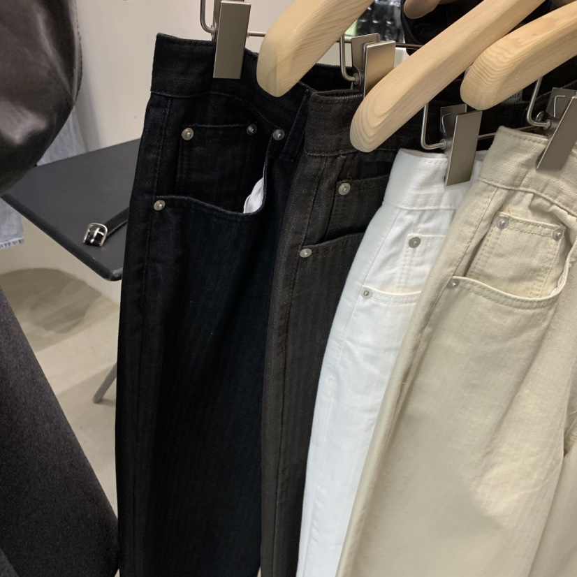 PHILO韓國代購女士新品人氣真品26春夏休閑推薦休閑褲人字紋PHILO休閑褲