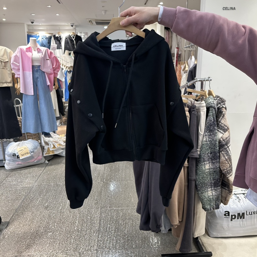 CELINA韓國代購女裝新品人氣熱賣時尚真品26春夏夾克可拆卸CELI_NA夾克圖色2