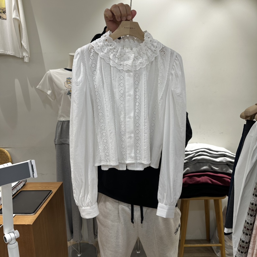ASSEMBLY韓國代購女裝新款26春夏熱賣真品推薦襯衫蕾絲衫ASSEMBLY襯衫/蕾絲衫圖色1