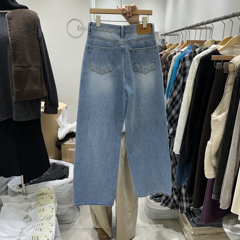 EN.U東大門直郵女士新品推薦26春夏真品休閑熱賣時尚牛仔褲EN.U牛仔褲