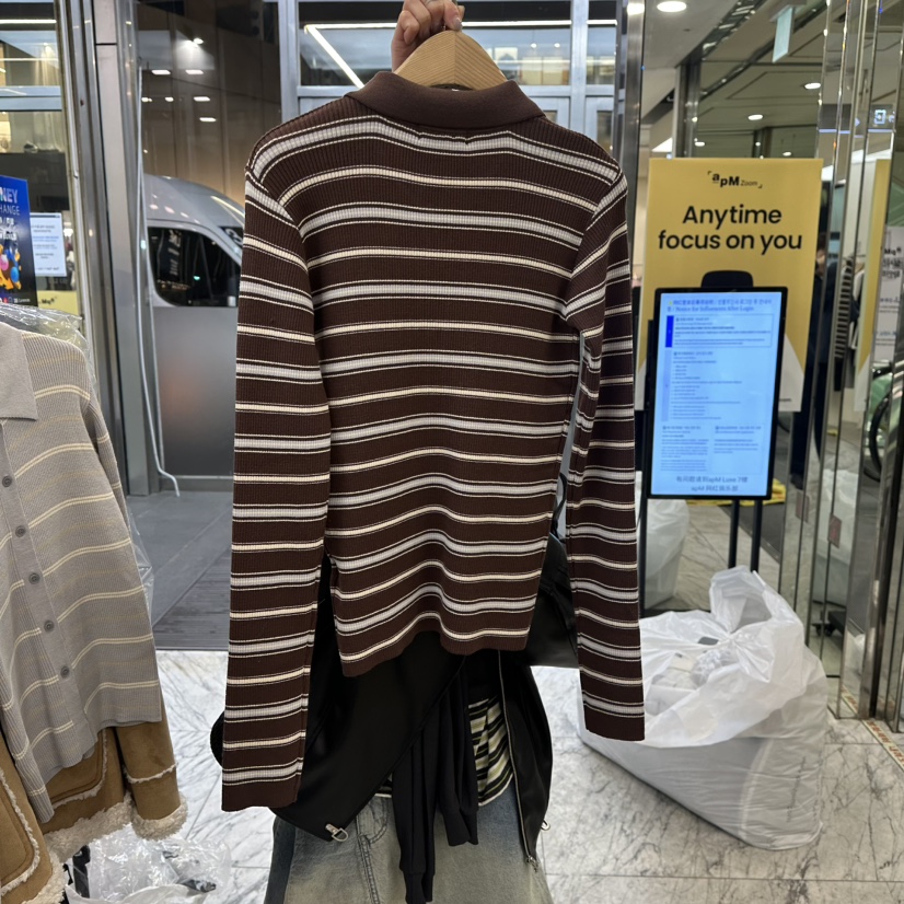 FOUNDATION韓國直郵女士新款真品人氣針織衫不含內搭羊毛衫FOUNDATION針織衫