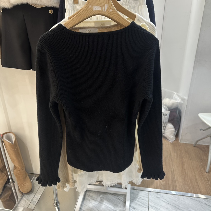 ABLESTUDIO東大門實拍女士新款真品休閑熱賣26春夏針織衫ABLESTUDIO針織衫