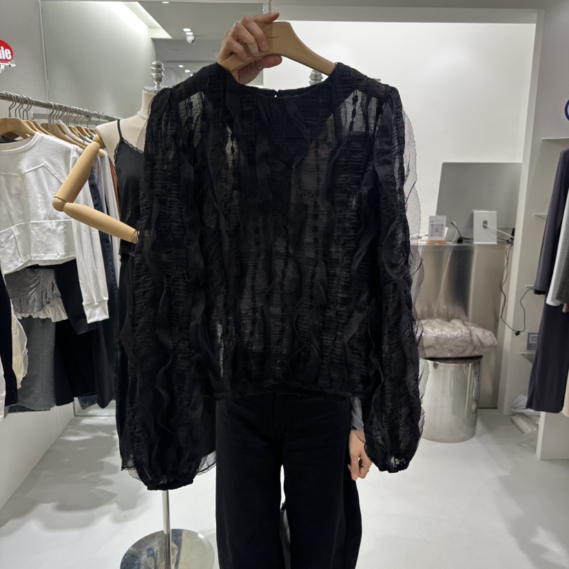 AHOY東大門實拍女士新品時尚真品人氣職業熱賣襯衫蕾絲衫AHOY襯衫/蕾絲衫圖色2