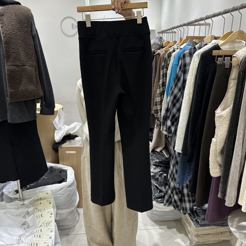 EN.U東大門實拍女士新款休閑時尚26春夏推薦職業休閑褲喇叭EN.U休閑褲