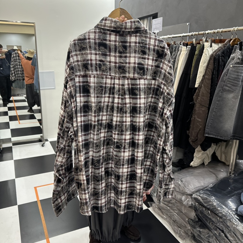 LADYBLACK東大門代購女裝新款人氣休閑推薦襯衫蕾絲衫格子LADYBLACK/THE BLACK襯衫/蕾絲衫