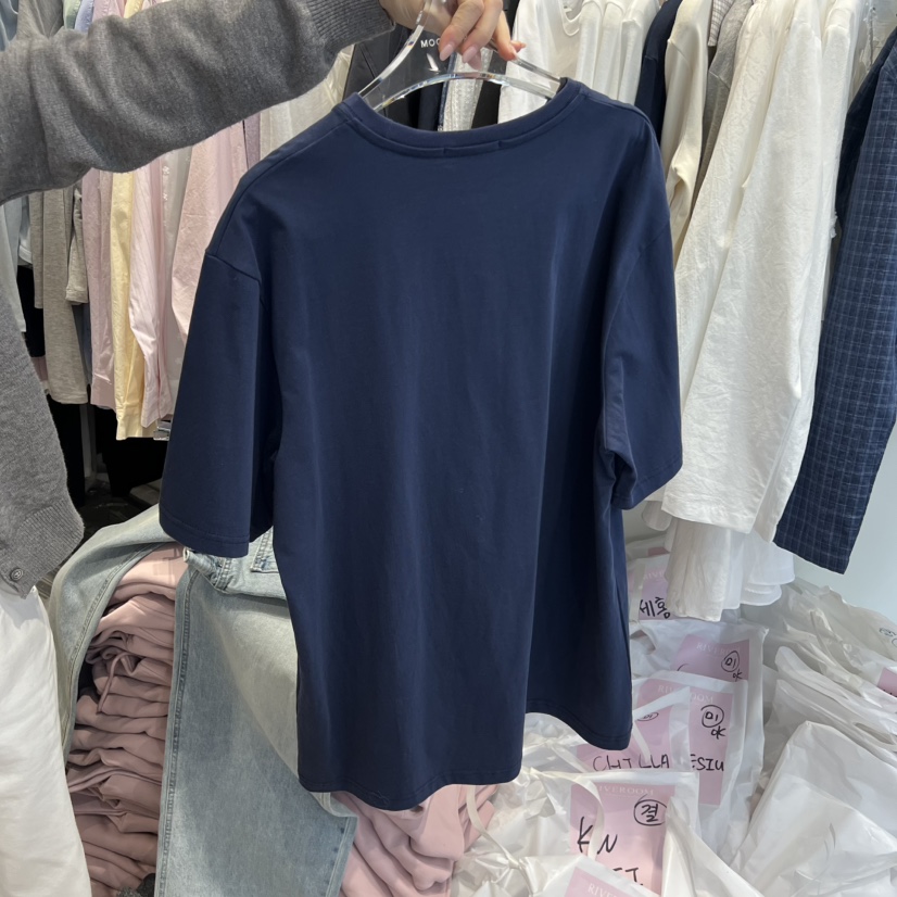 RIVEROOM韓國直郵女裝新款休閑26春夏熱賣時尚推薦真品T恤RIVEROOMT恤