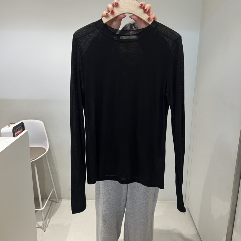 OUTRENE韓國直郵女士新品時尚熱賣人氣真品職業26春夏長袖T恤OUTRENE長袖T恤圖色4