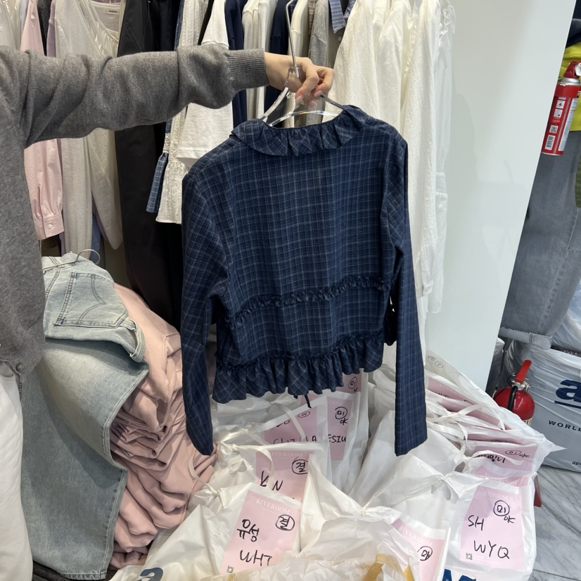 RIVEROOM東大門實拍女士新款推薦熱賣人氣時尚襯衫蕾絲衫RIVEROOM襯衫/蕾絲衫