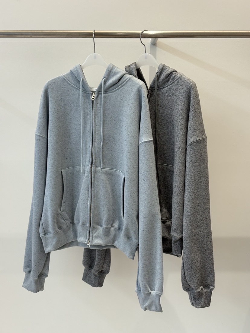 THERE韓國代購女裝新款休閑人氣時尚熱賣26春夏職業衛衣拉鏈THERE衛衣圖色2左二色