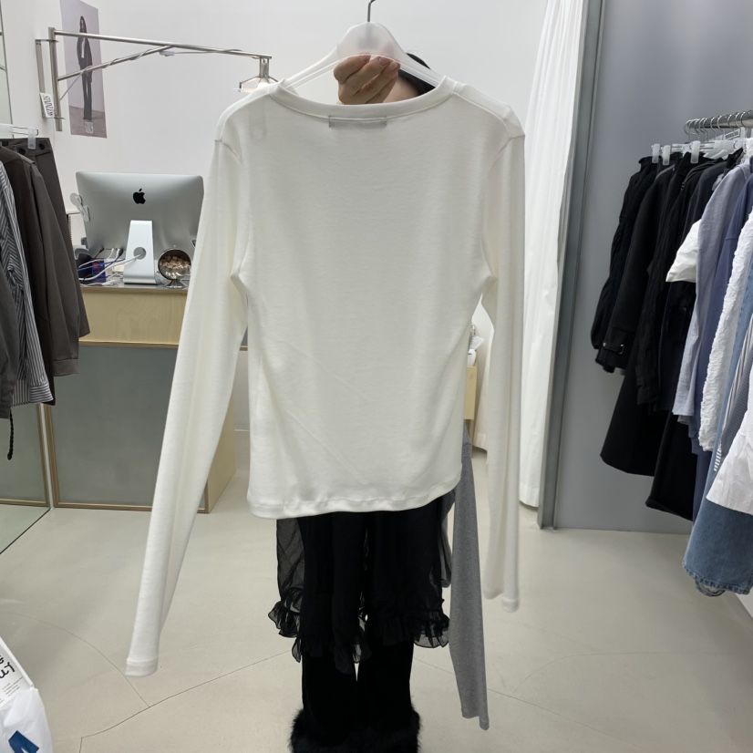 STAINLESS東大門直郵女裝新款推薦真品休閑人氣26春夏長袖T恤STAINLESS長袖T恤