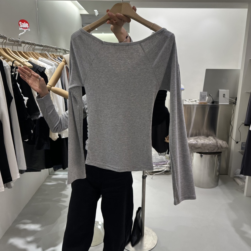 AHOY東大門實拍女裝新款26春夏推薦休閑人氣熱賣真品長袖T恤AHOY長袖T恤