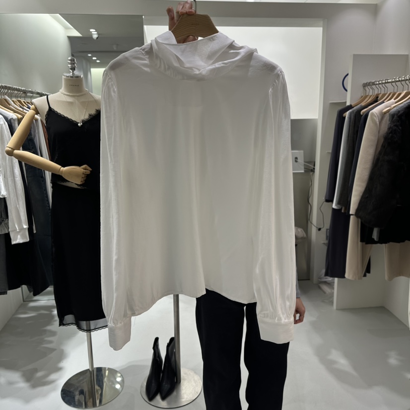 AHOY韓國直郵女裝新款職業人氣熱賣時尚真品襯衫蕾絲衫圍巾AHOY襯衫/蕾絲衫圖色1