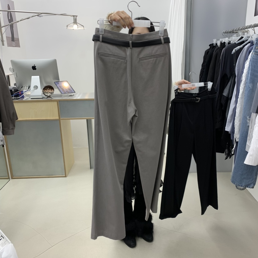 STAINLESS韓國直郵女裝新品人氣時尚職業休閑真品休閑褲腰帶STAINLESS休閑褲