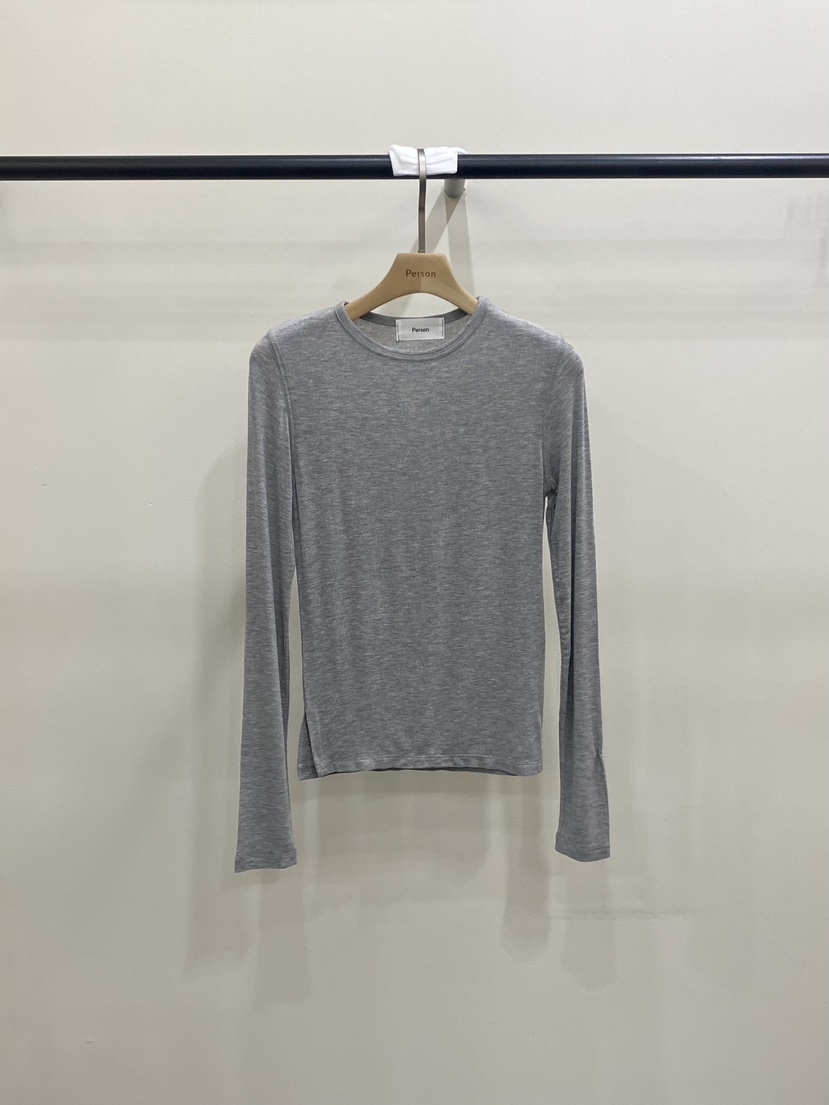 PERSON韓國直郵女士新款真品休閑職業26春夏推薦時尚長袖T恤PERSON長袖T恤圖色4