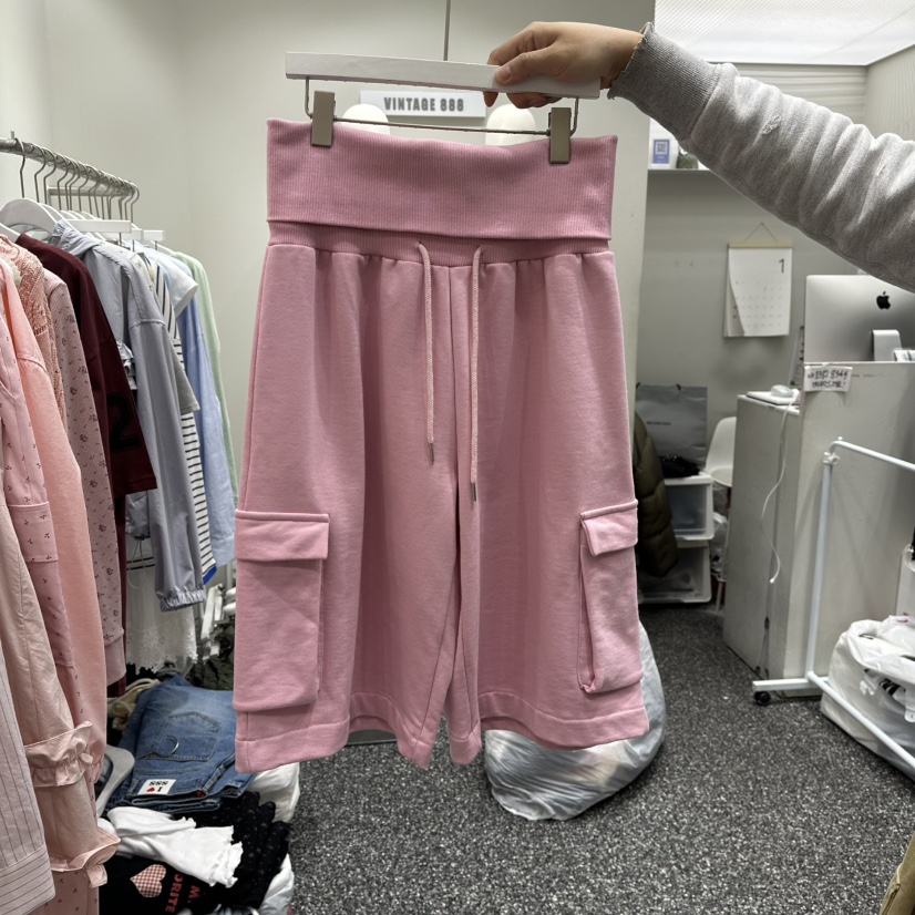 VINTAGE 888韓國直郵女士新款職業真品熱賣推薦短褲口袋VINTAGE888/TRIPLE EIGHT短褲圖色1