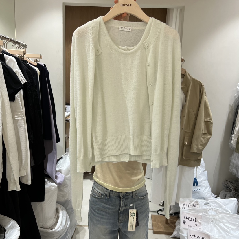 HOWFF韓國代購女裝新款人氣休閑時尚推薦真品針織衫不含內搭HOWFF針織衫圖色2