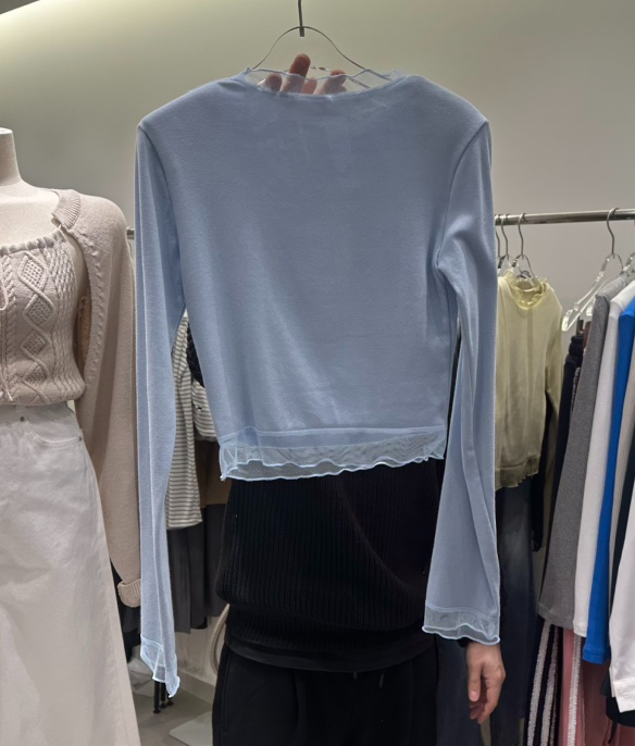 BAIE.38韓國直郵女裝新款26春夏職業真品時尚人氣長袖T恤BAIE.38長袖T恤