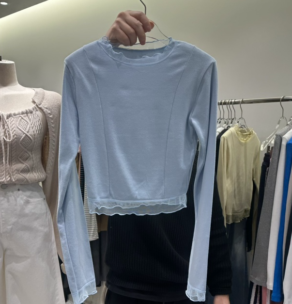 BAIE.38韓國直郵女裝新款26春夏職業真品時尚人氣長袖T恤BAIE.38長袖T恤圖色3