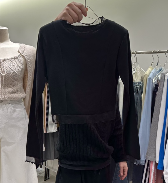 BAIE.38韓國直郵女裝新款26春夏職業真品時尚人氣長袖T恤BAIE.38長袖T恤圖色4