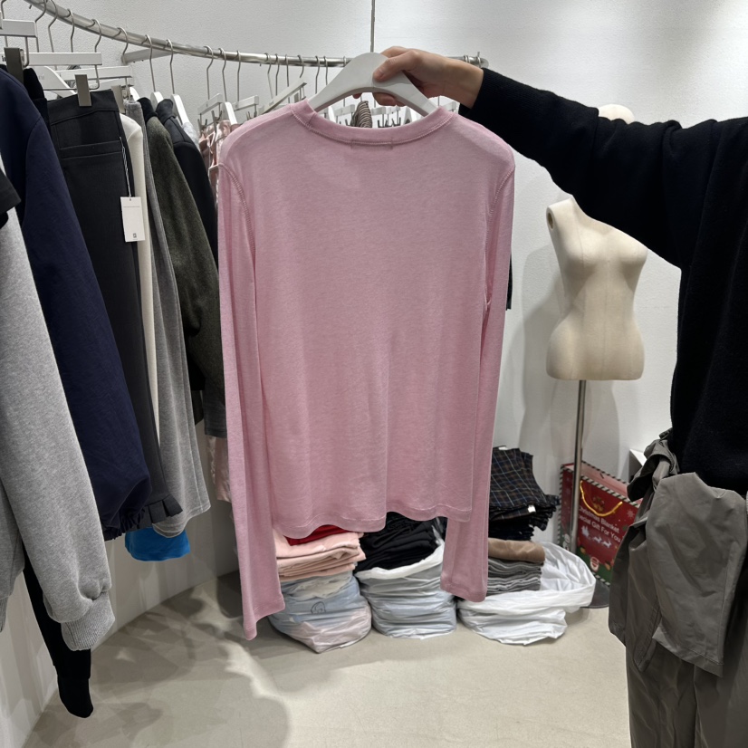 INNI東大門代購女士新品熱賣真品時尚推薦職業人氣長袖T恤inni長袖T恤