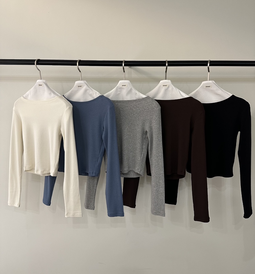 YOUR-P東大門直郵女士新品26春夏休閑職業真品熱賣長袖T恤YOUR-P長袖T恤