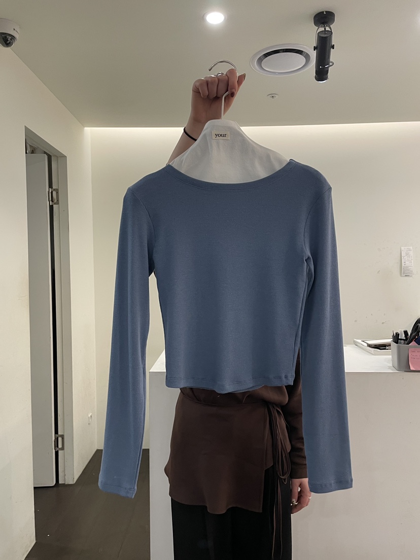 YOUR-P東大門直郵女士新品26春夏休閑職業真品熱賣長袖T恤YOUR-P長袖T恤圖色2