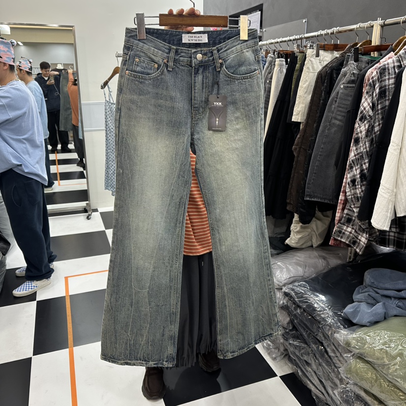 LADYBLACK東大門直郵女裝新款26春夏人氣休閑真品時尚牛仔褲LADYBLACK/THE BLACK牛仔褲圖色1