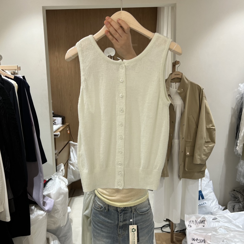 HOWFF東大門代購女士新品休閑26春夏時尚吊帶背心不含內搭HOWFF吊帶/背心圖色1