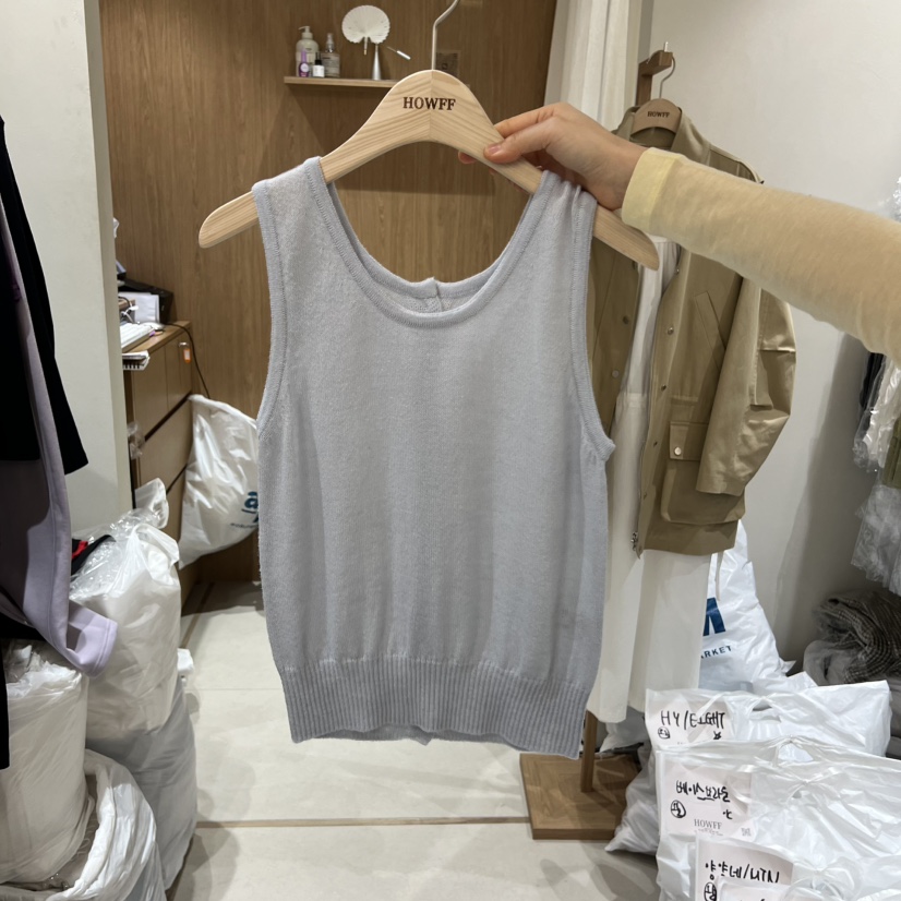 HOWFF東大門代購女士新品休閑26春夏時尚吊帶背心不含內搭HOWFF吊帶/背心圖色2