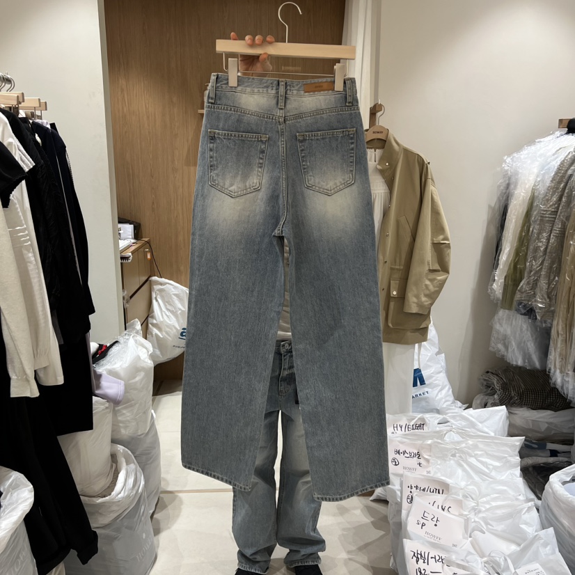 HOWFF東大門直郵女裝新品26春夏人氣熱賣時尚休閑職業牛仔褲HOWFF牛仔褲