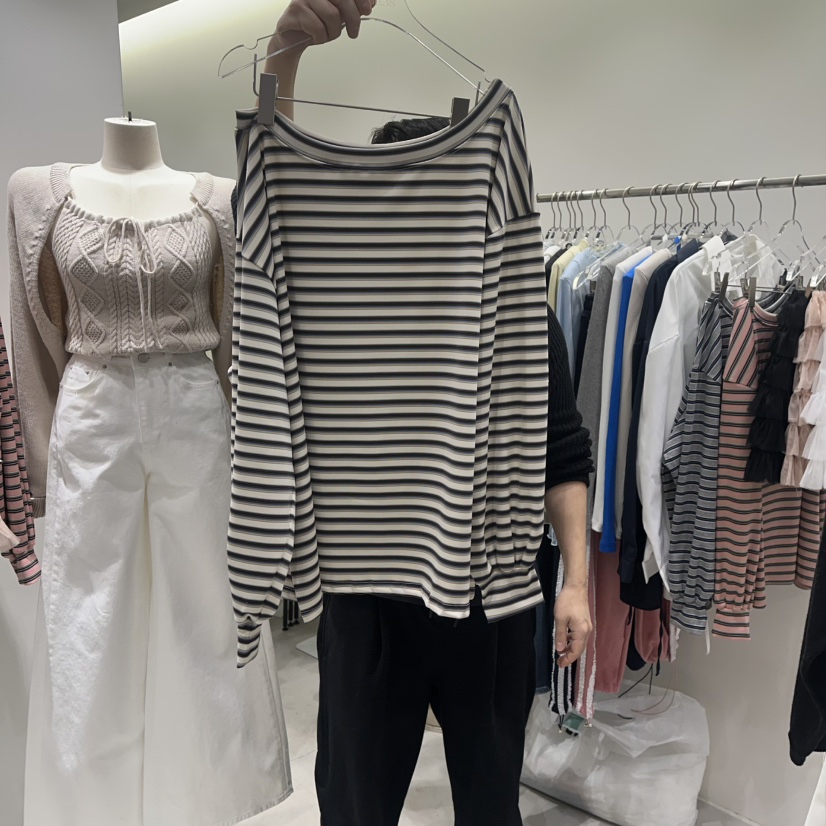 BAIE.38東大門代購女士新品26春夏職業真品休閑熱賣長袖T恤BAIE.38長袖T恤圖色3