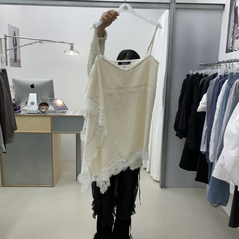 STAINLESS韓國直郵女士新品真品26春夏時尚休閑連衣裙蕾絲STAINLESS連衣裙圖色1