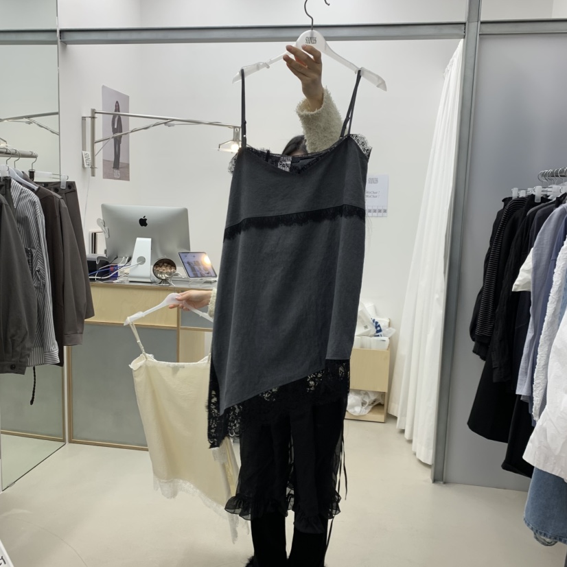 STAINLESS韓國直郵女士新品真品26春夏時尚休閑連衣裙蕾絲STAINLESS連衣裙圖色2