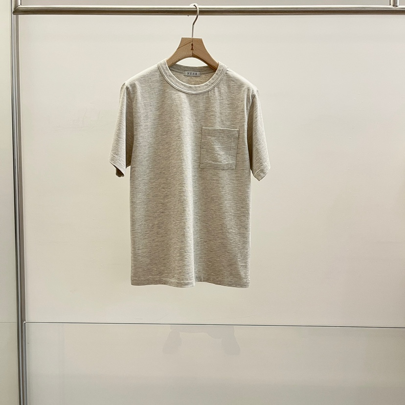 HEHR韓國代購女裝新品26春夏真品職業人氣休閑熱賣T恤口袋hehr-AUTOMNET恤圖色2