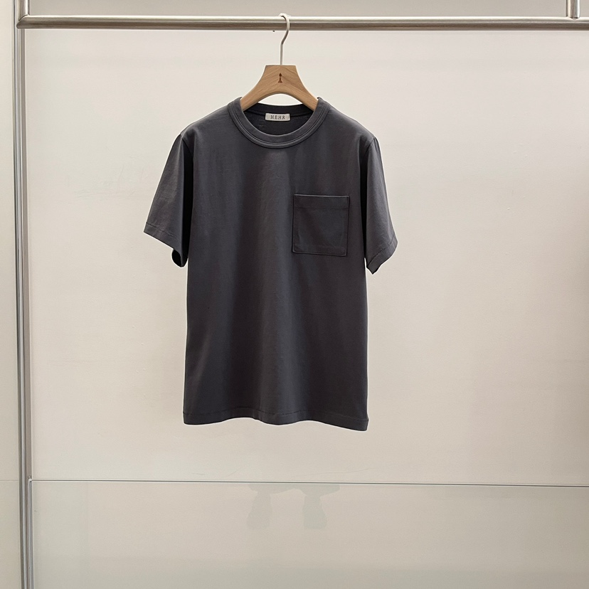 HEHR韓國代購女裝新品26春夏真品職業人氣休閑熱賣T恤口袋hehr-AUTOMNET恤圖色5