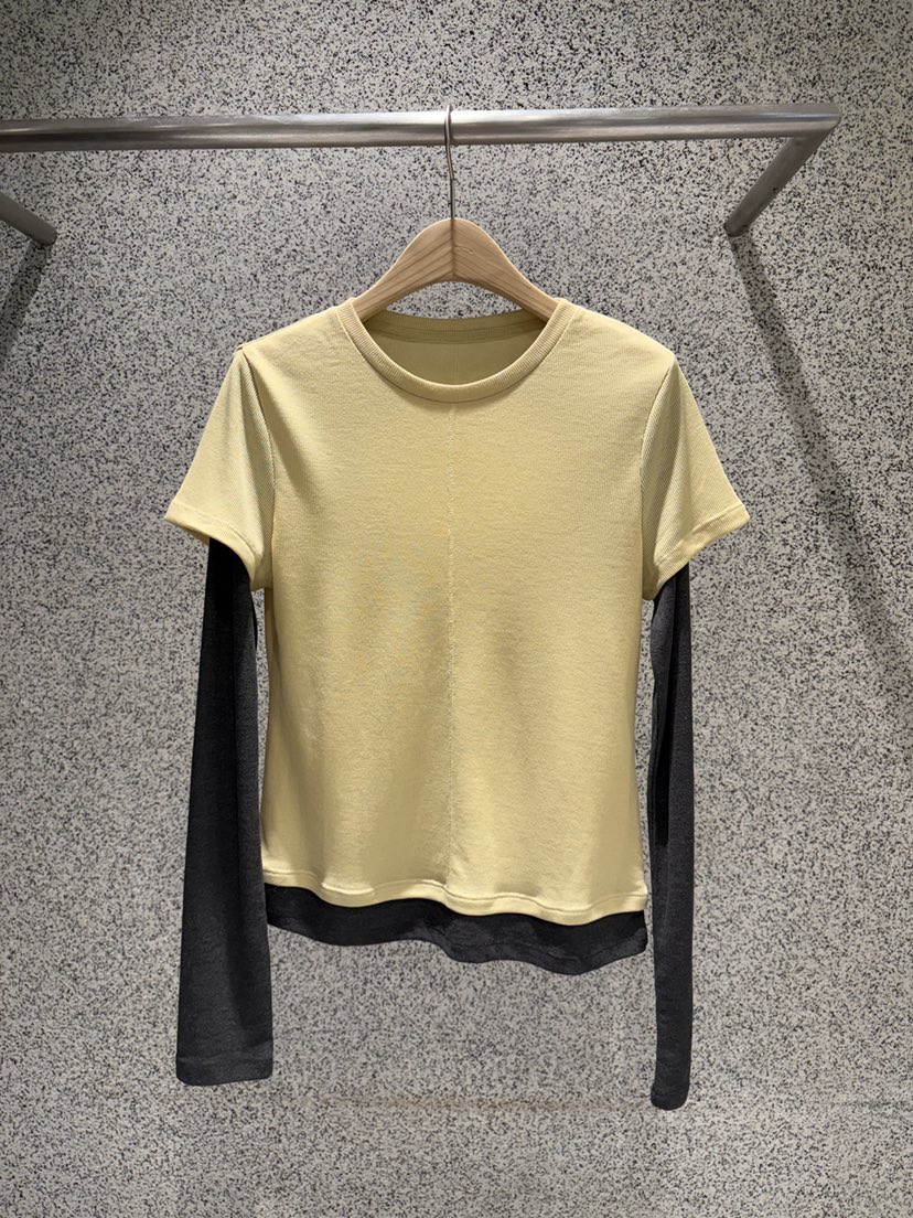 ADDICTED東大門代購女士新款真品時尚熱賣26春夏人氣長袖T恤ADDICTED長袖T恤圖色1