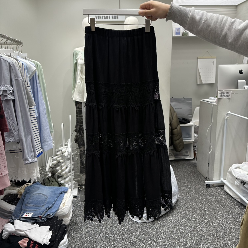 VINTAGE 888韓國直郵女士新品人氣26春夏熱賣長裙蕾絲長款VINTAGE888/TRIPLE EIGHT長裙圖色2