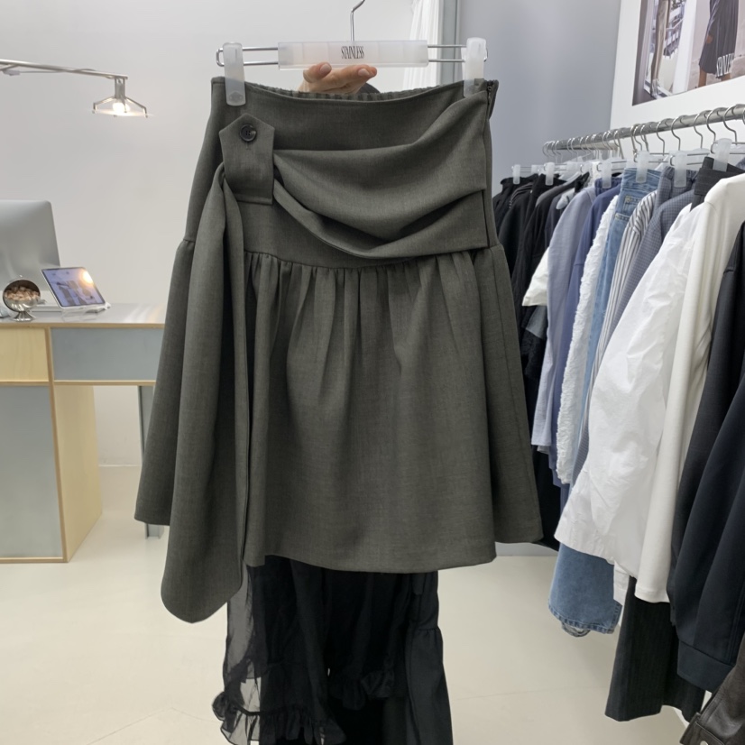 STAINLESS東大門代購女裝新品職業真品人氣半身裙中短裙喇叭STAINLESS半身裙/中短裙圖色1