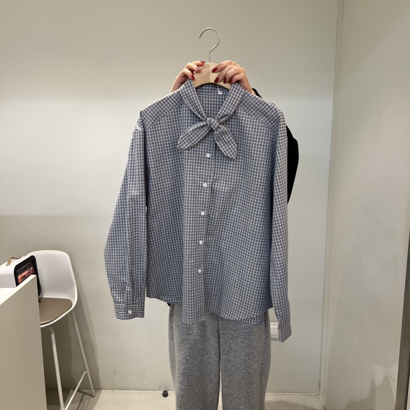 OUTRENE東大門直郵女裝新款時尚26春夏熱賣休閑襯衫蕾絲衫OUTRENE襯衫/蕾絲衫圖色2