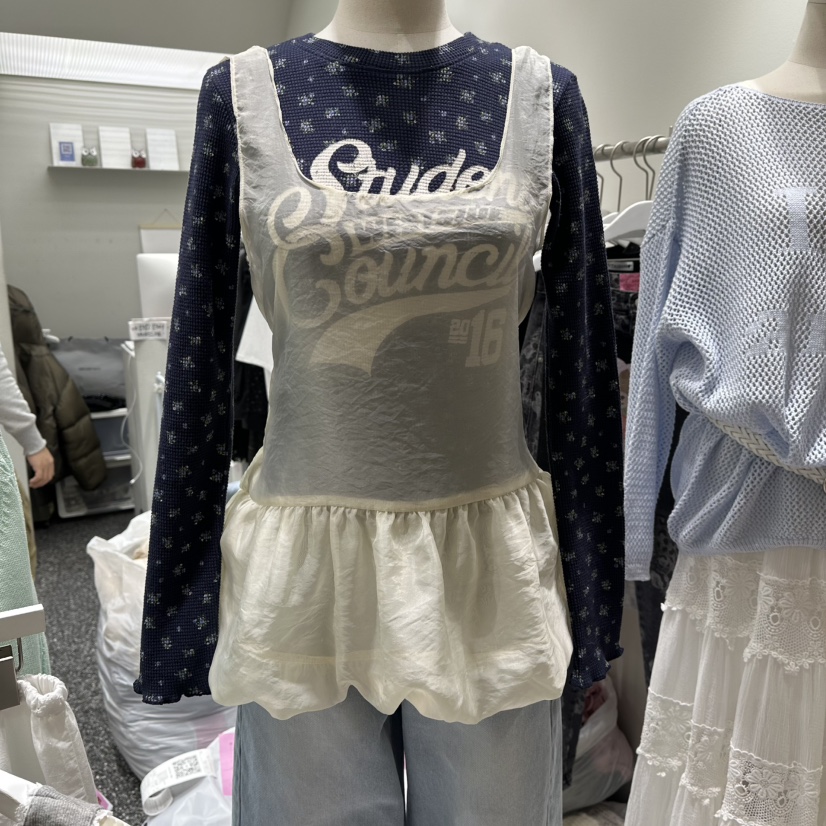 VINTAGE 888東大門代購女裝新款人氣吊帶背心不含內搭透明VINTAGE888/TRIPLE EIGHT吊帶/背心圖色2