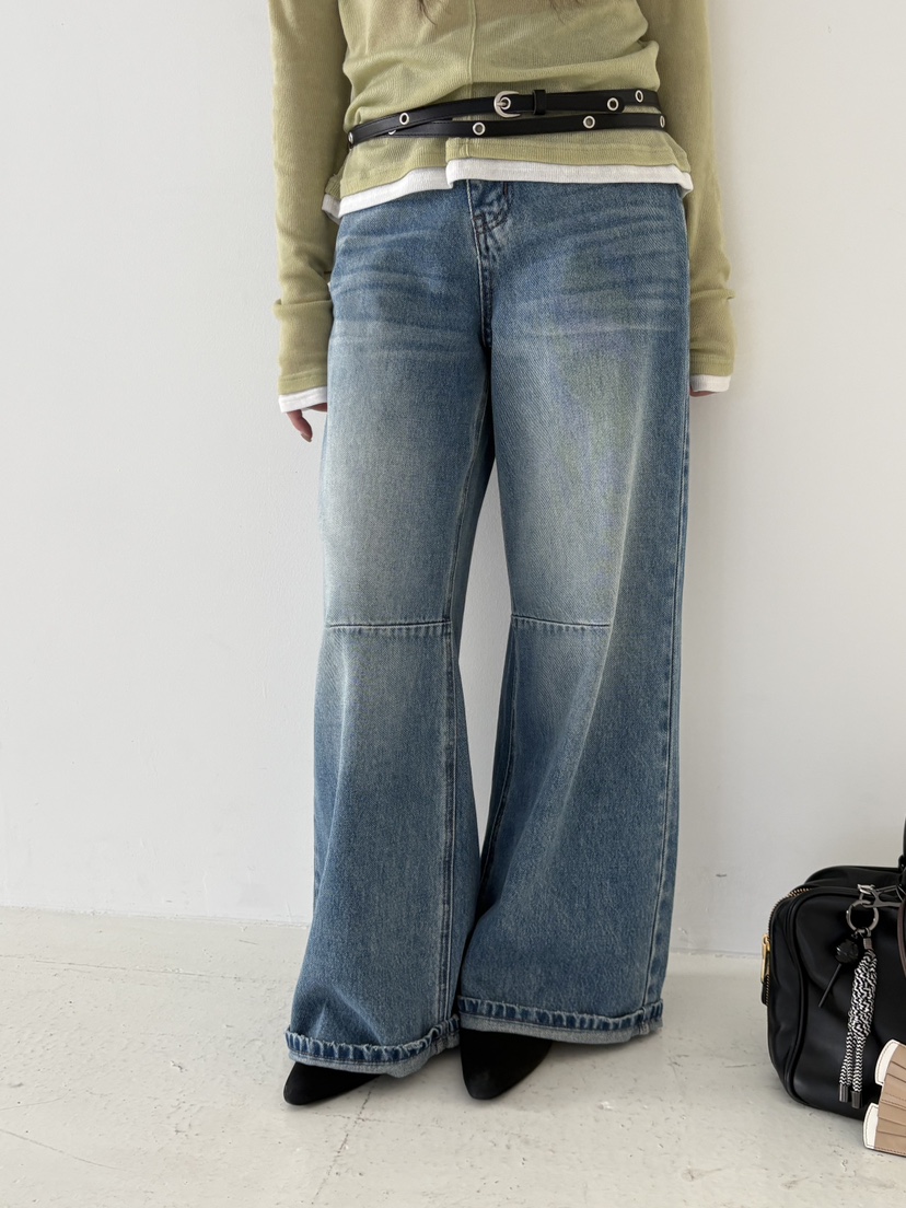 Verbena韓國直郵女士新款推薦26春夏職業真品熱賣人氣牛仔褲Verbena牛仔褲