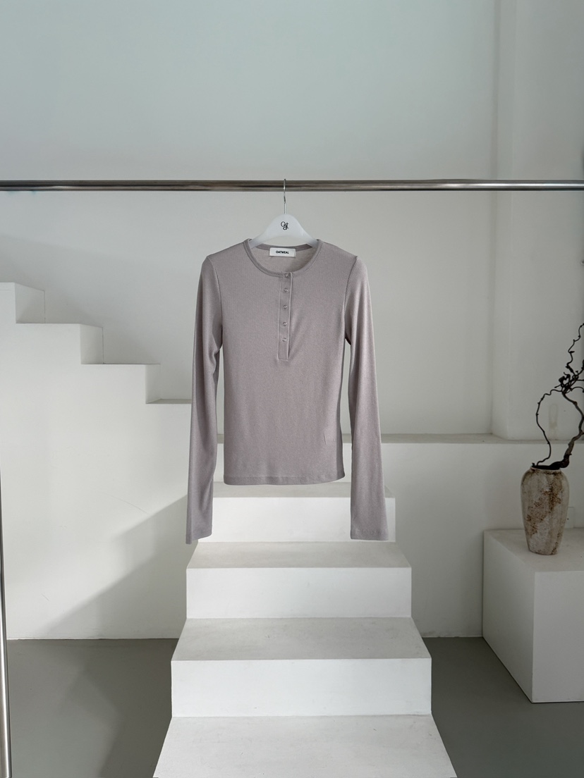 OATMEAL韓國直郵女裝新品推薦熱賣休閑真品26春夏長袖T恤OATMEAL長袖T恤圖色2